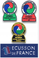 Ecussons brodé à coudre JUDO club / association
