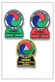 Ecussons brodé à coudre JUDO club / association